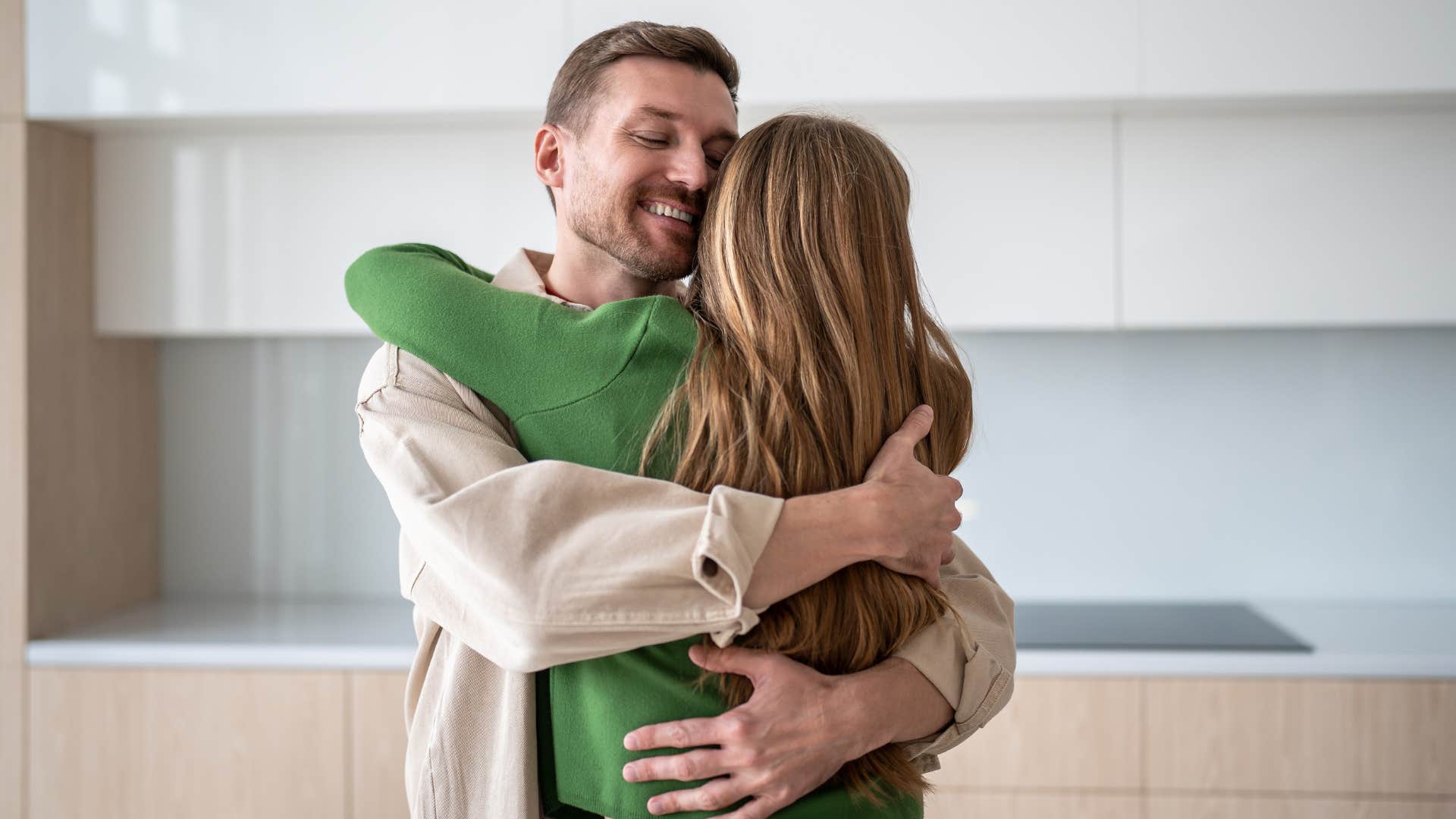 a husband is glad he and his wife share the same core values