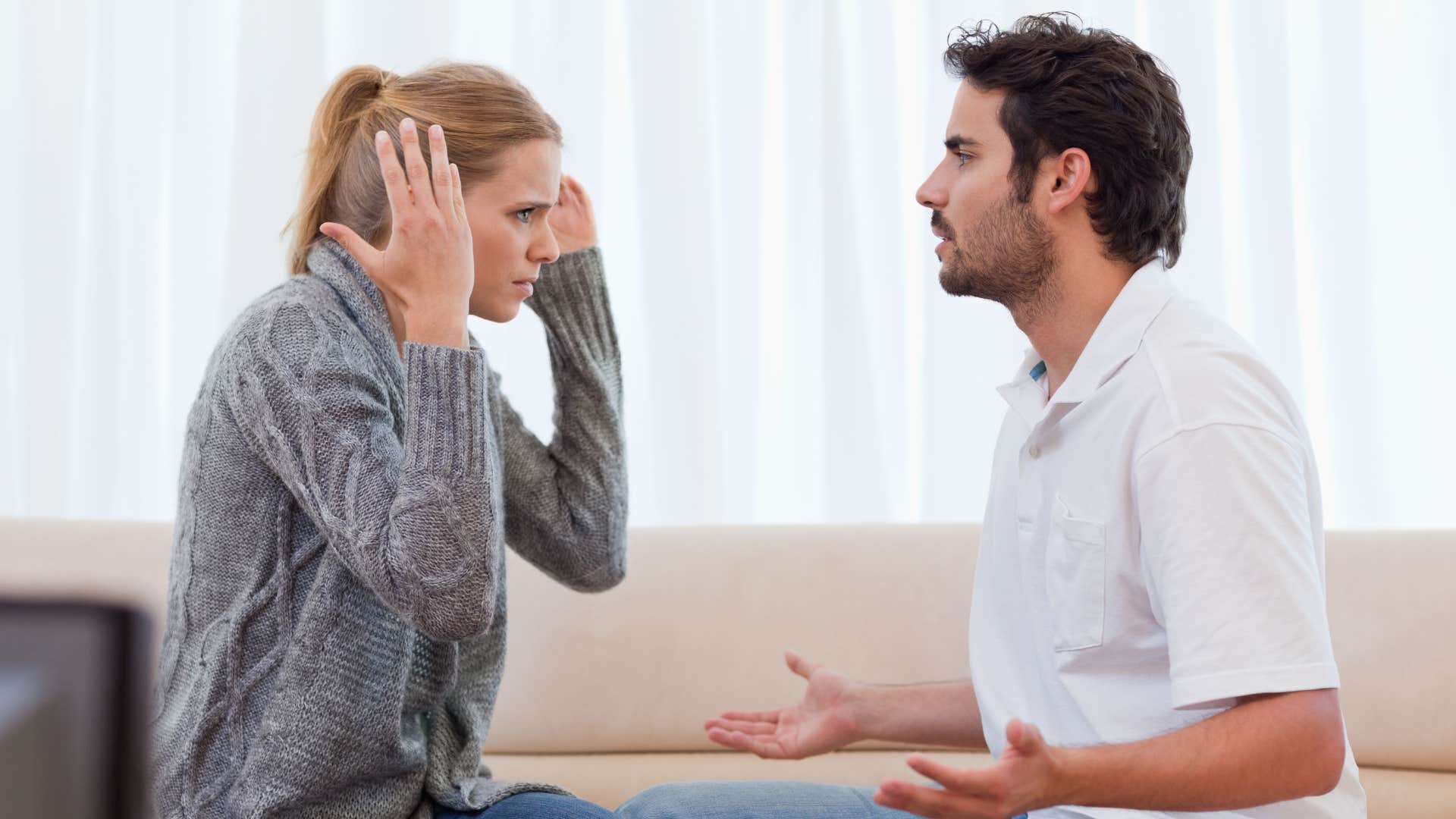 a husband tells his wife that he feels like he does not exist to her anymore