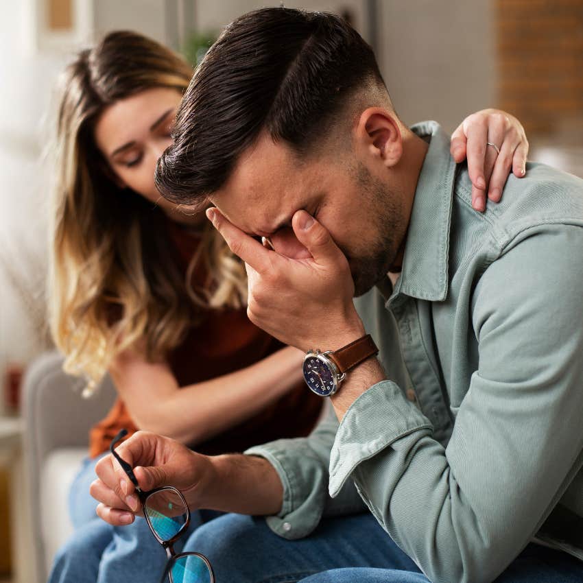 man who secretly feels insecure about his personality