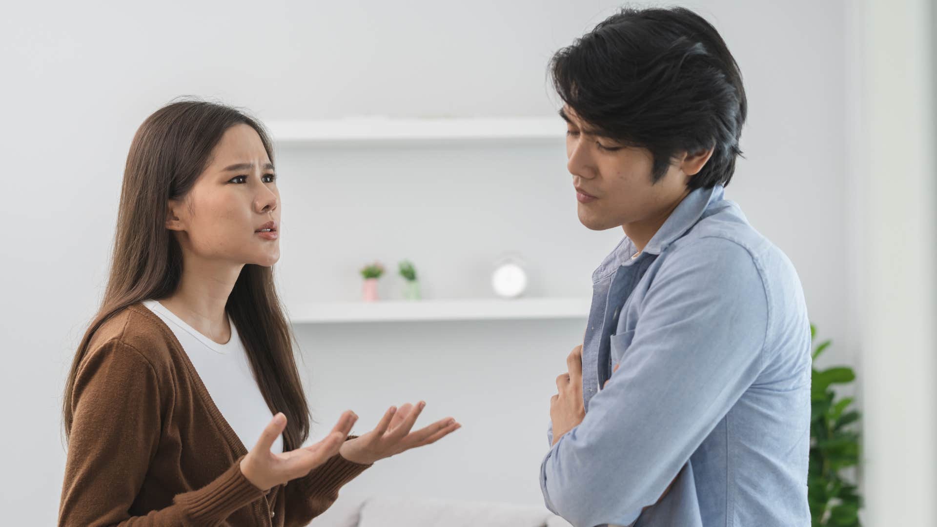 a wife confronts her husband about how he avoids spending time together and resents her