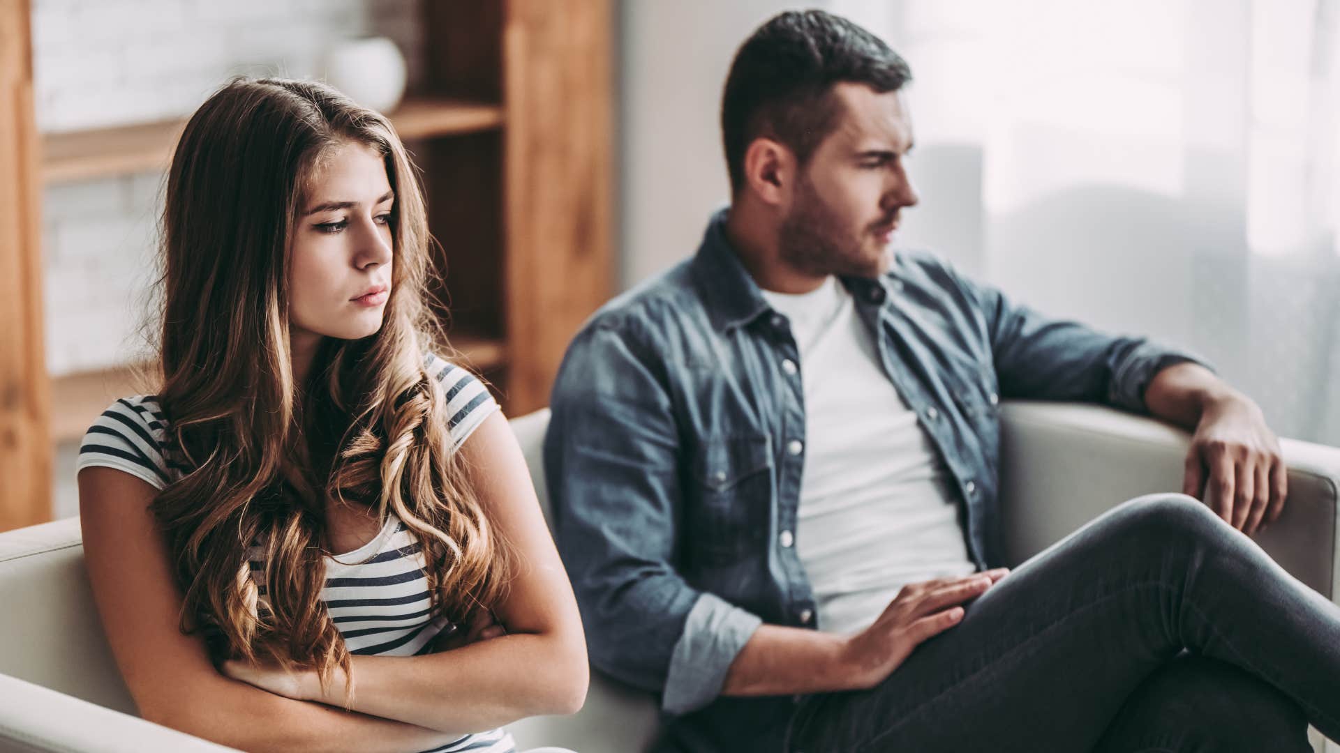 man starts keeping secrets from his wife because he resents her