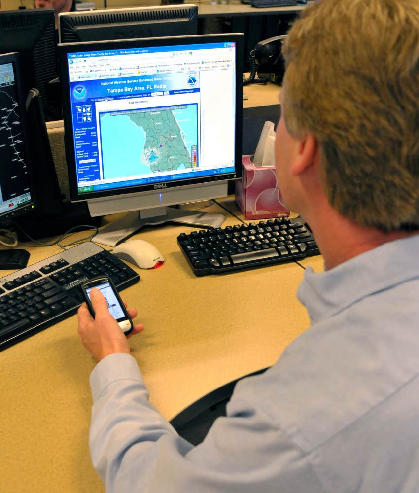 Meteorologist Receives Backlash After Texting His Wife On Air During Severe Weather