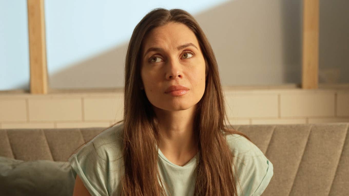 impatient and annoyed woman thinking