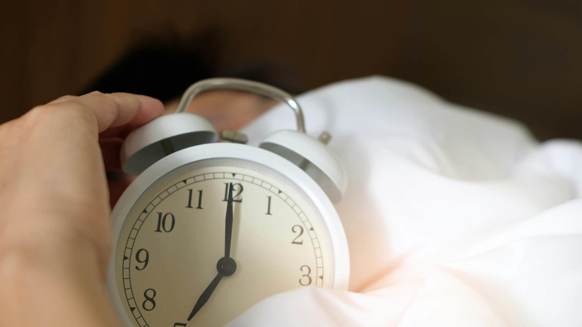 person who is extremely self-disciplined as they set alarm
