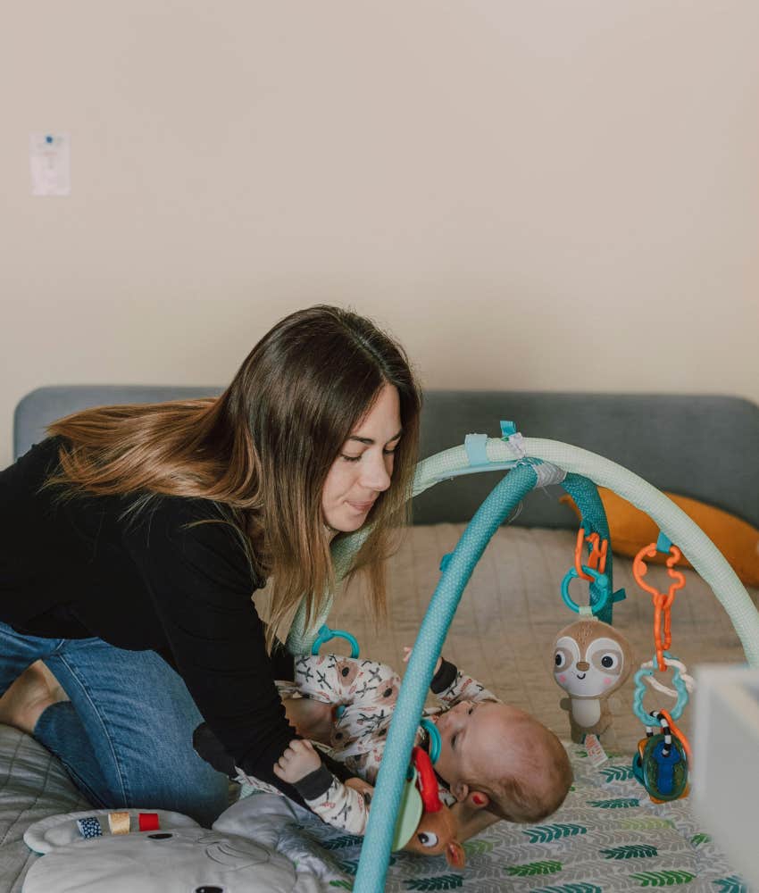 Nanny taking care of an infant who was offered less money after asking for a raise