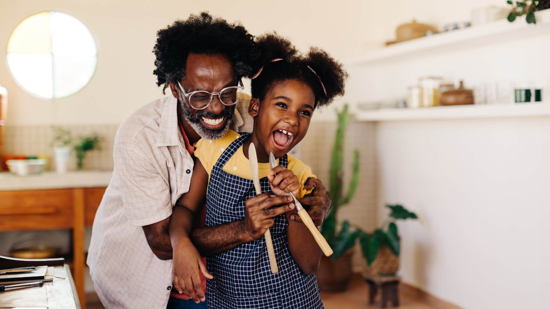 Parent accepts kid