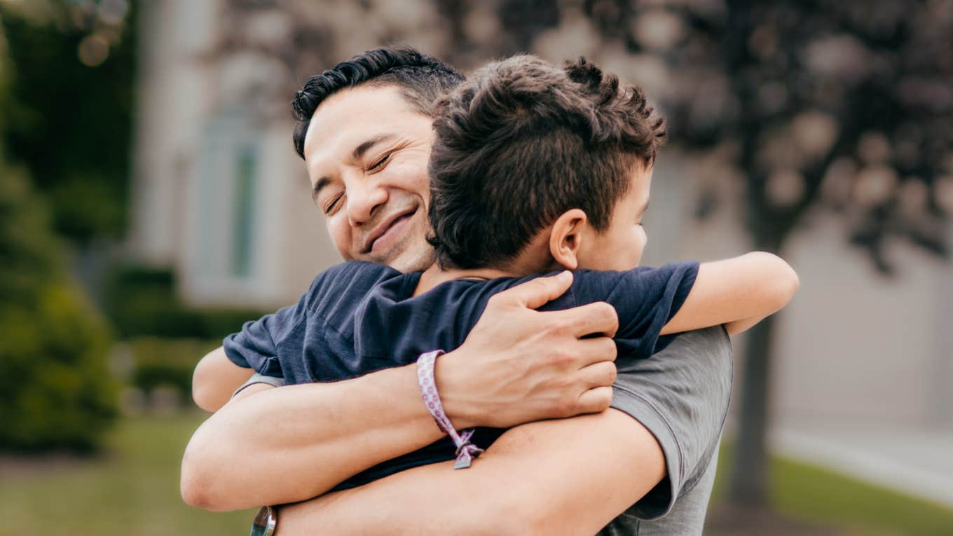 Parent loves child.