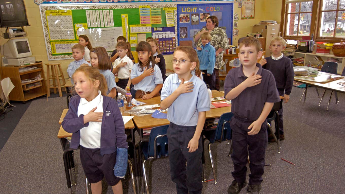 Parent Requests Child Move To A New Class Because Teacher Doesn’t Recite The Pledge Of Allegiance