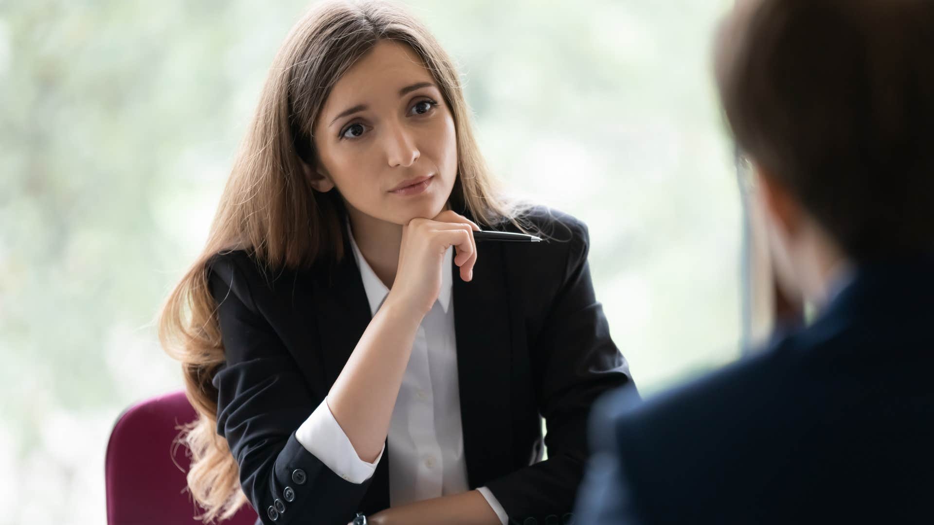 Man saying "that's above my pay grade" to his boss.