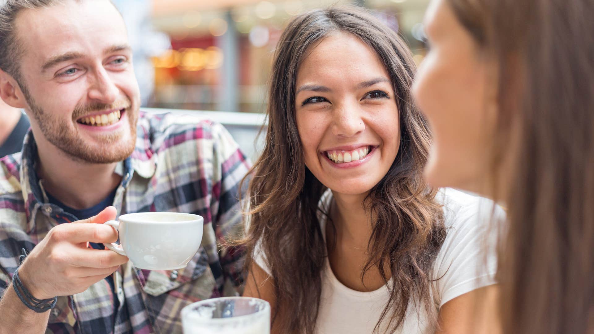 woman who radiates integrity as she listens to listen