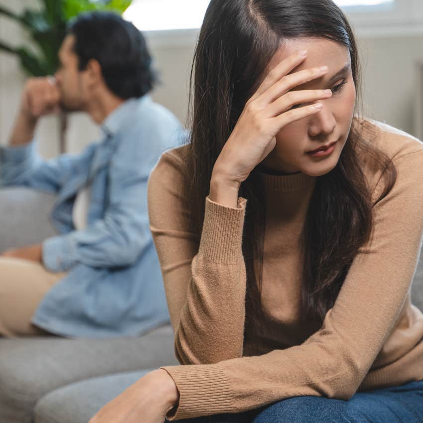 woman who settles for low value men as she's never his priority