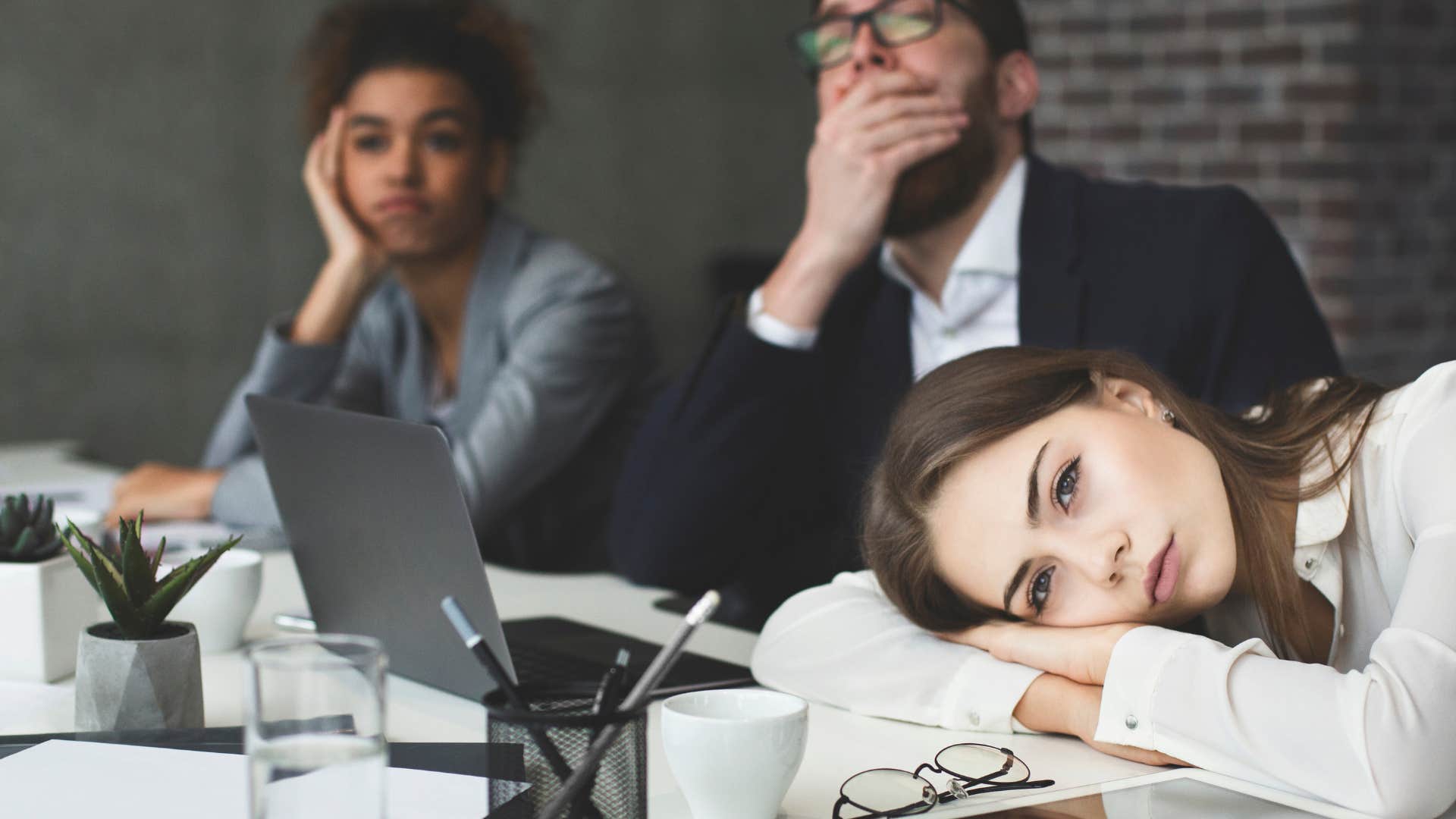 people who are secretly miserable at work often do these things on the clock never asking questions