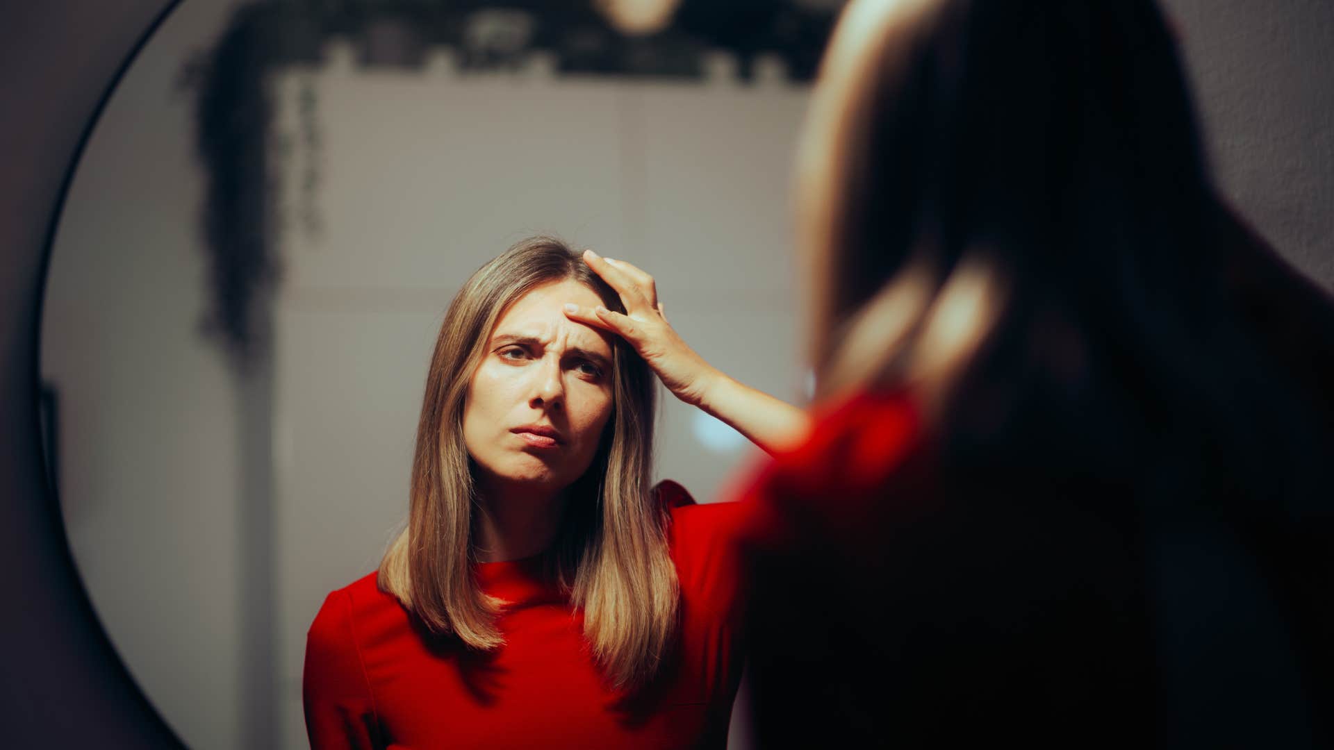 woman who feels self-conscious