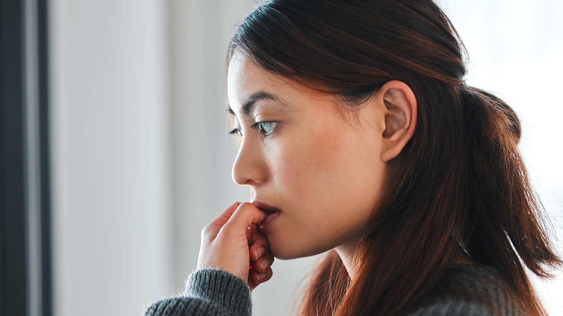 woman who is overthinking everything