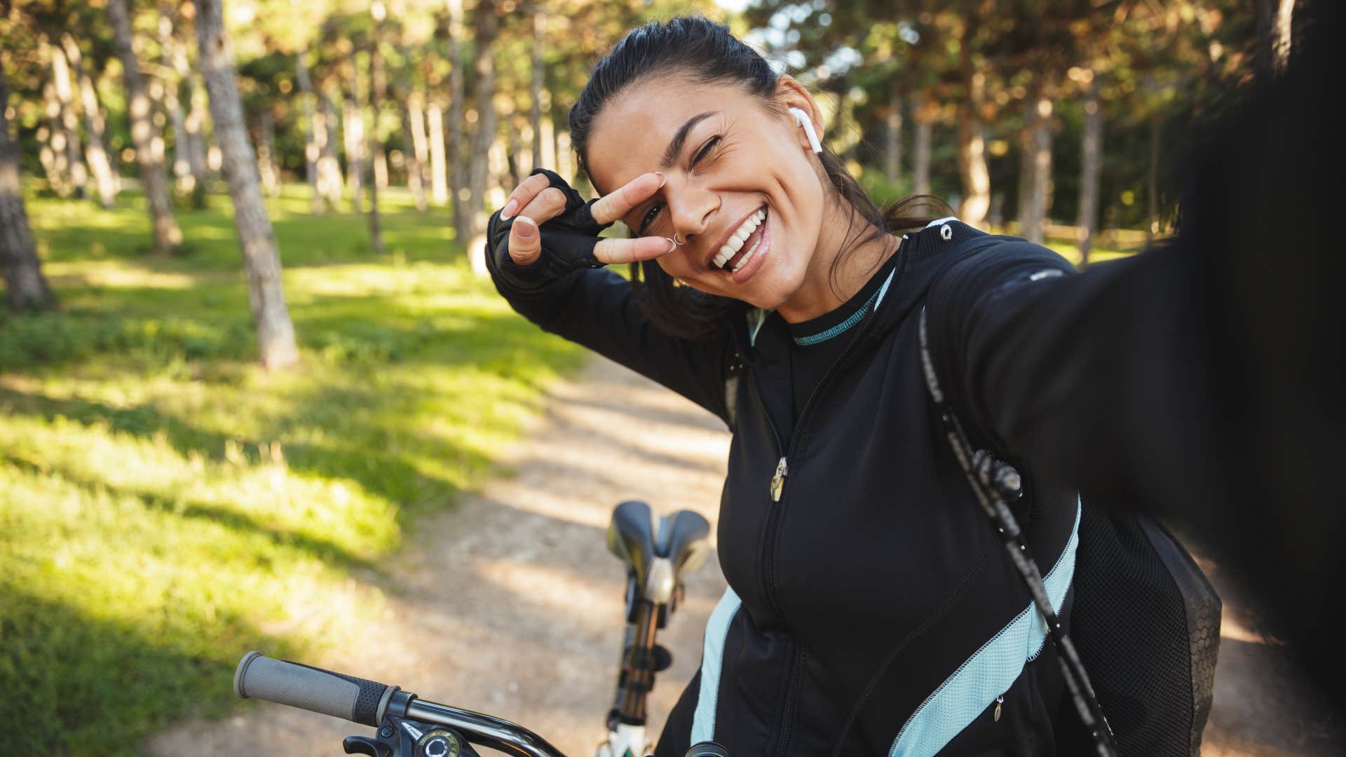 woman never skips her daily habit of Checking in with your current life lessons so she can live a happier life than everyone else 
