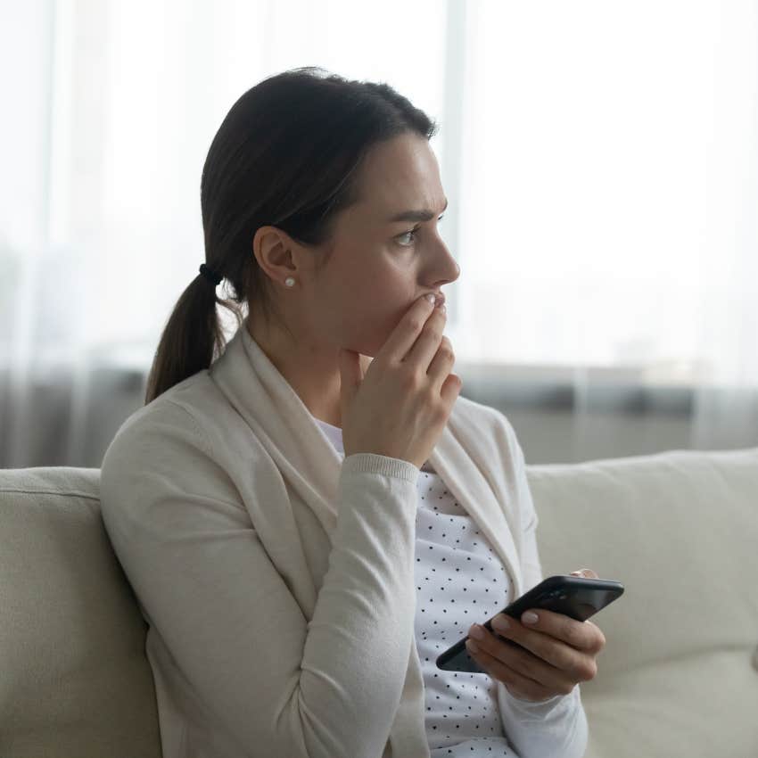 woman who overthinking buying into the lie she is out of control