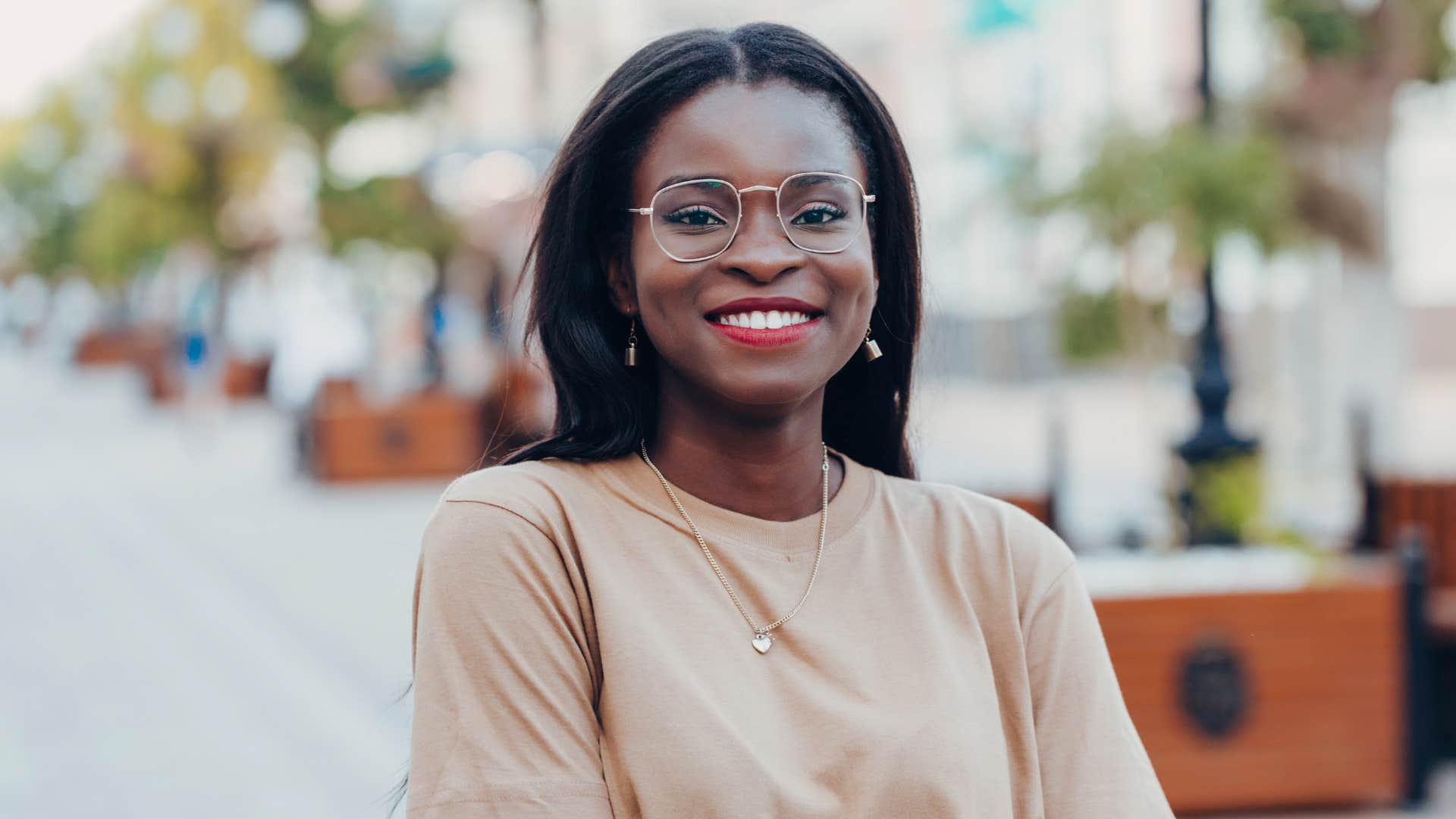 Deep person smiles