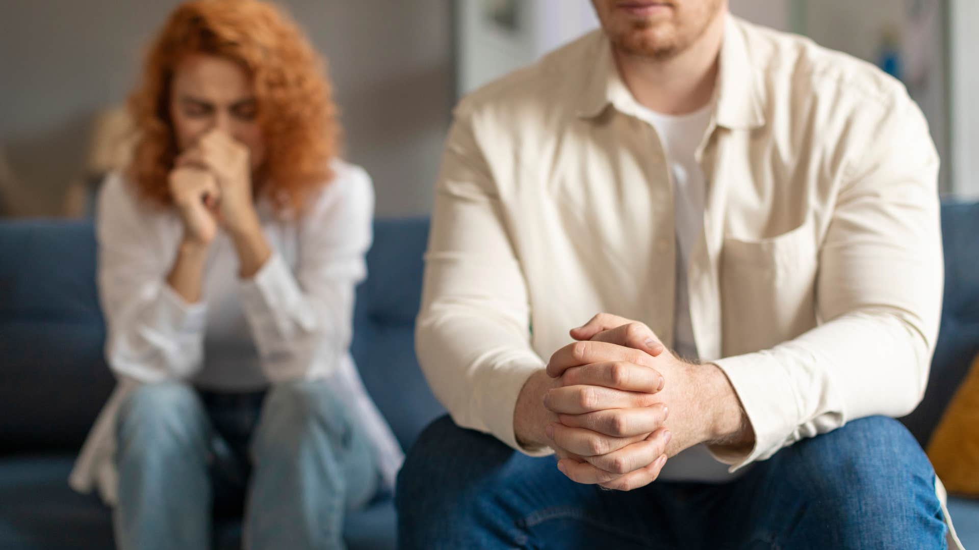 man who is one of the bad ones as he isolates woman
