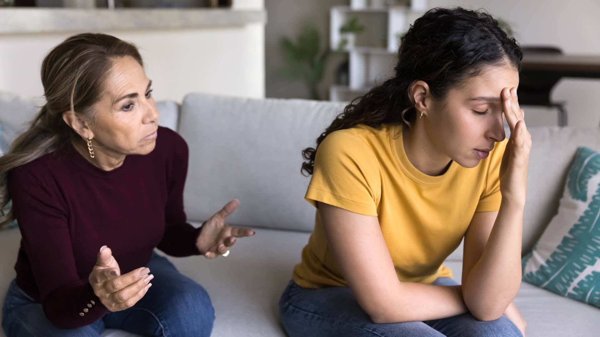 woman defending herself by saying you can't argue with facts