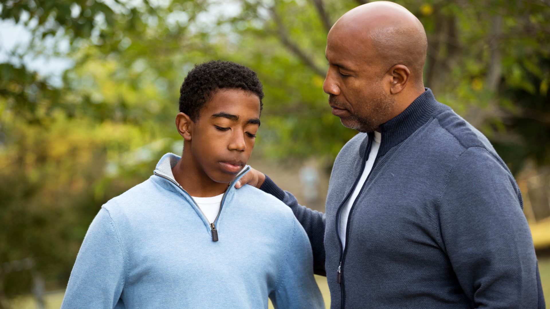 man telling son that's just how things are about money
