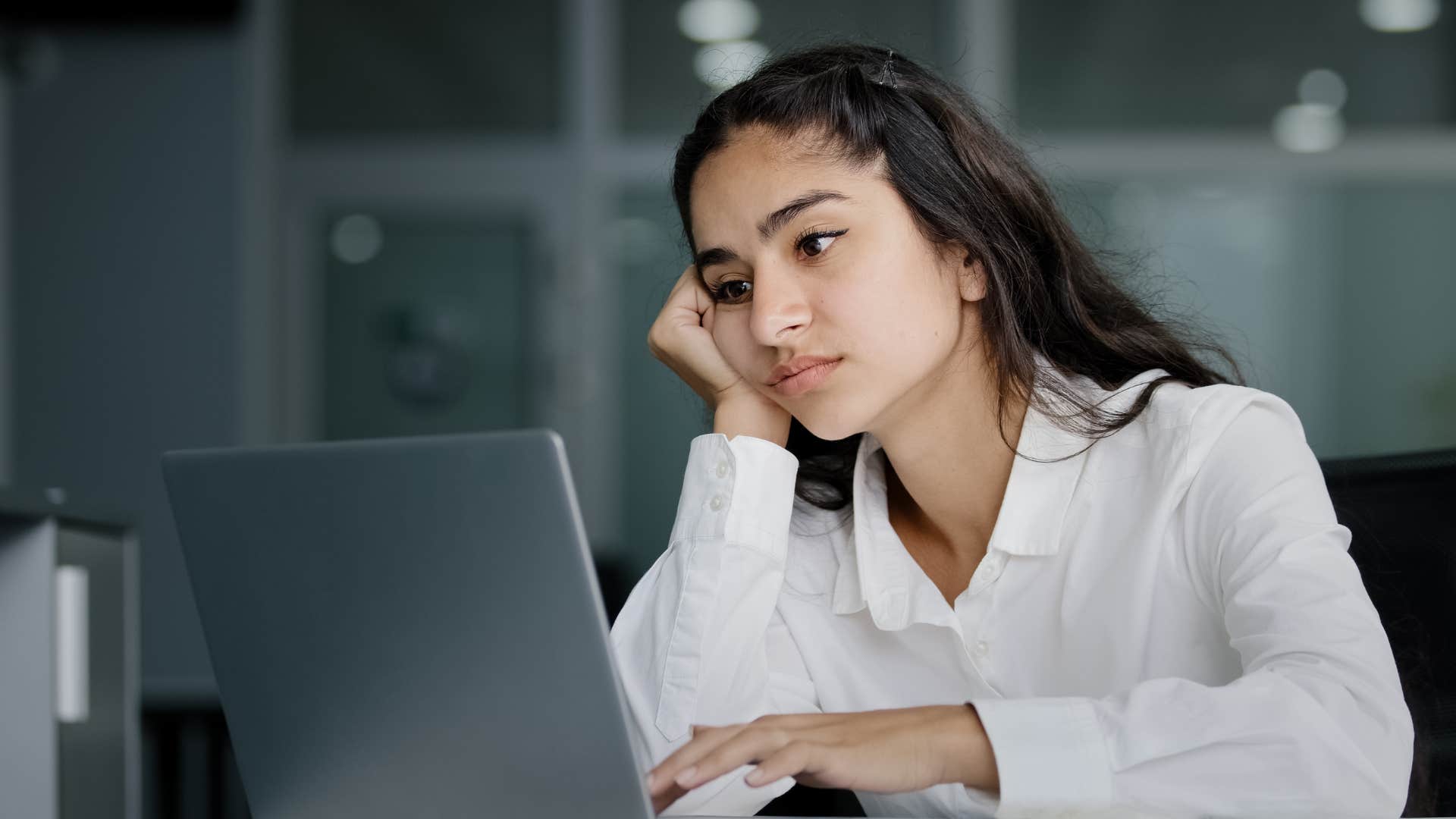 Miserable person can't recognize the positive