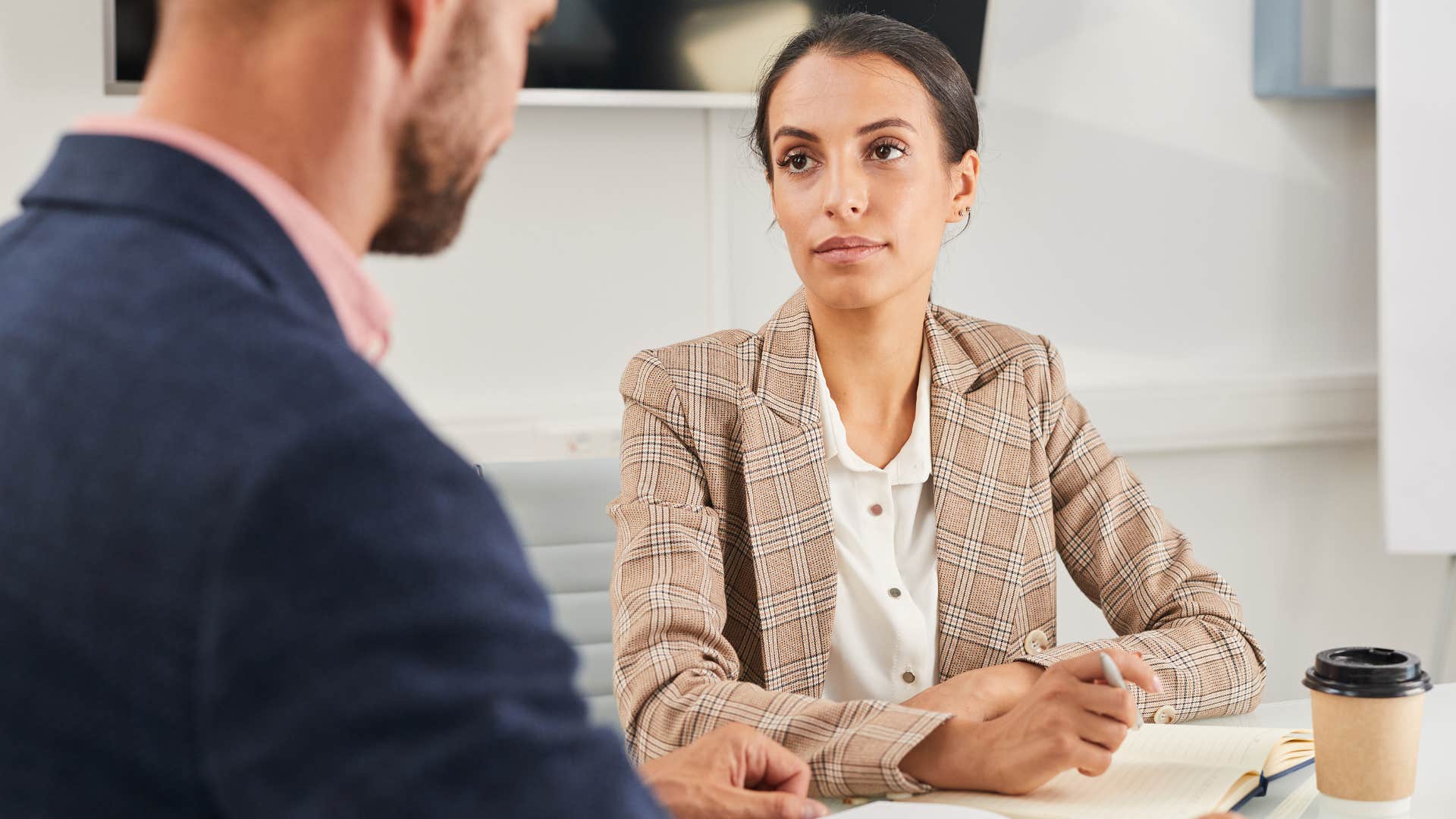 boss saying we've always done it this way to her upset employee
