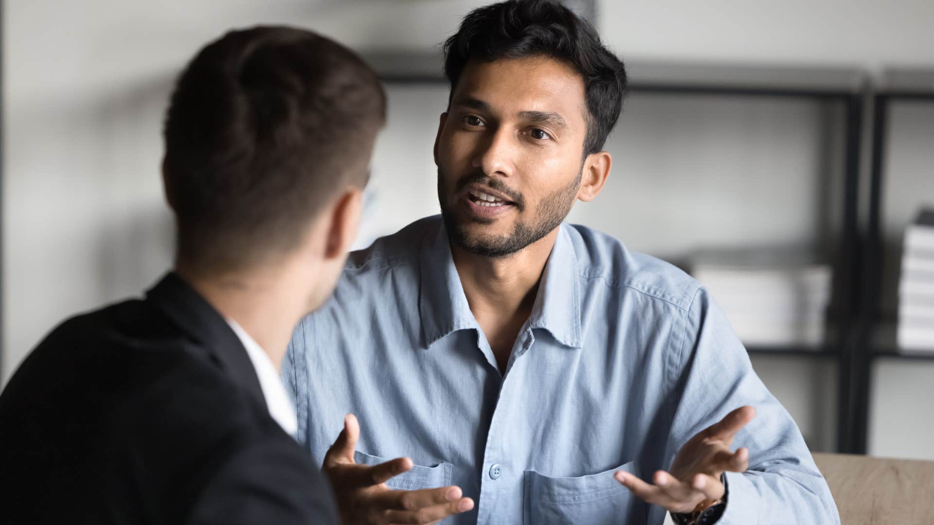 boss telling employee don't take it personally