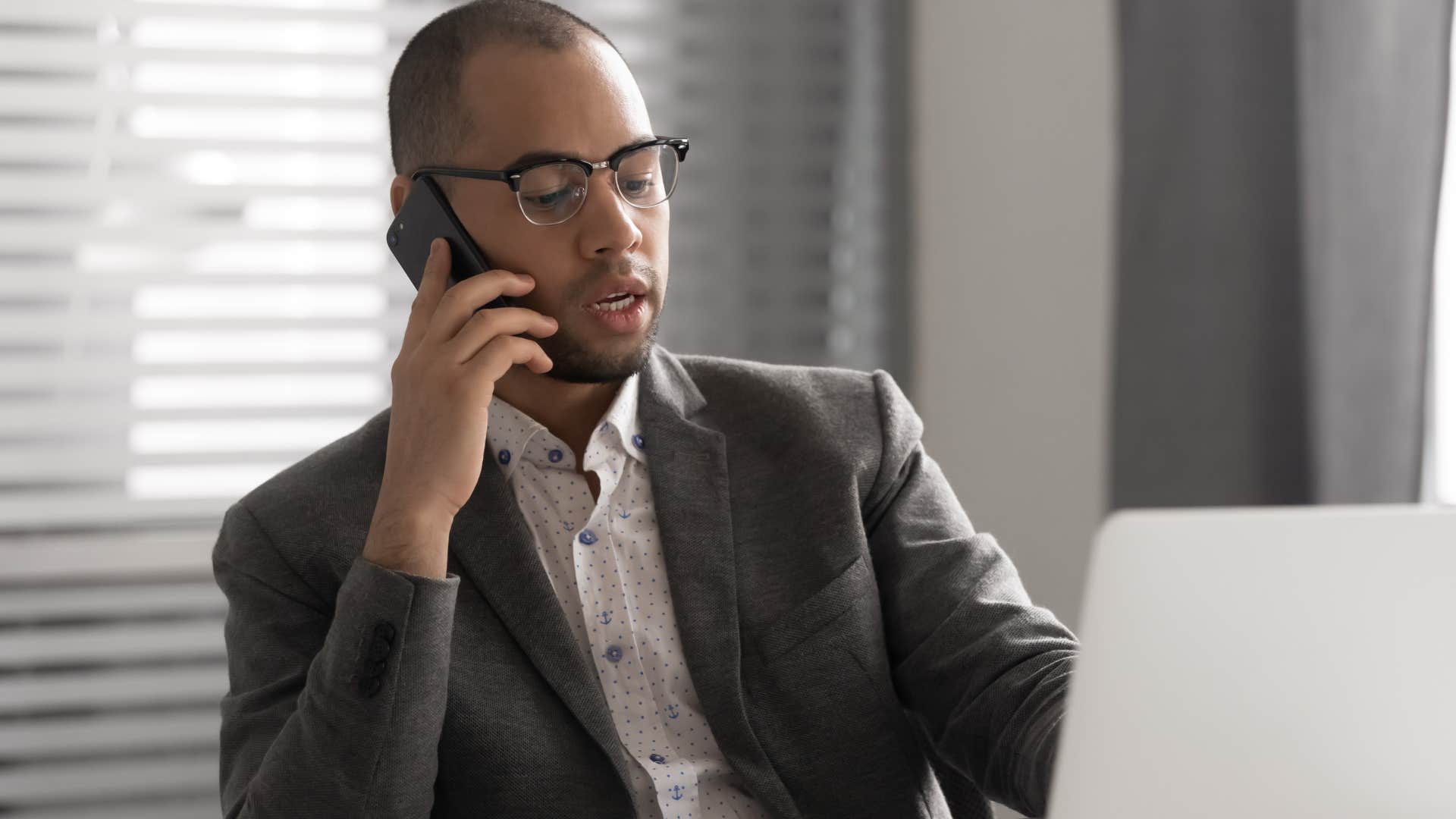 stressed employee hearing that's not my problem from boss on the phone