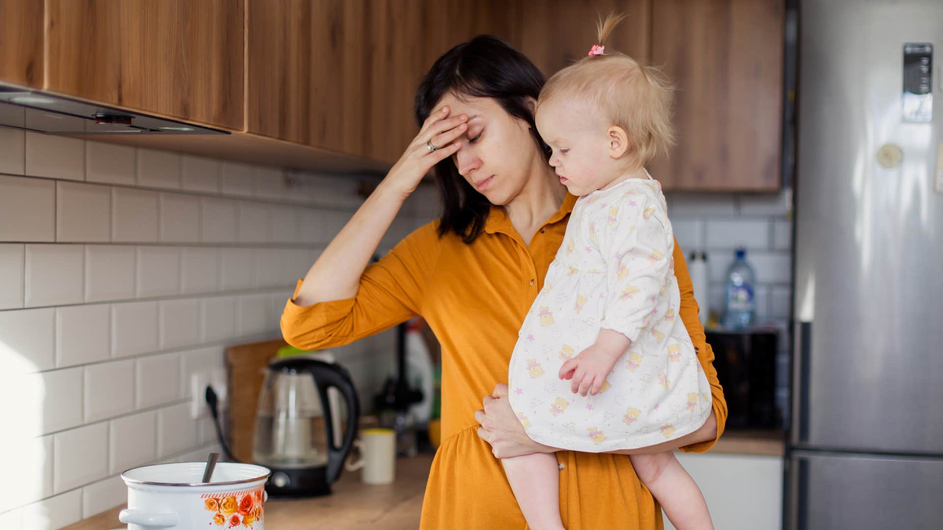 Stay at home mom is stressed