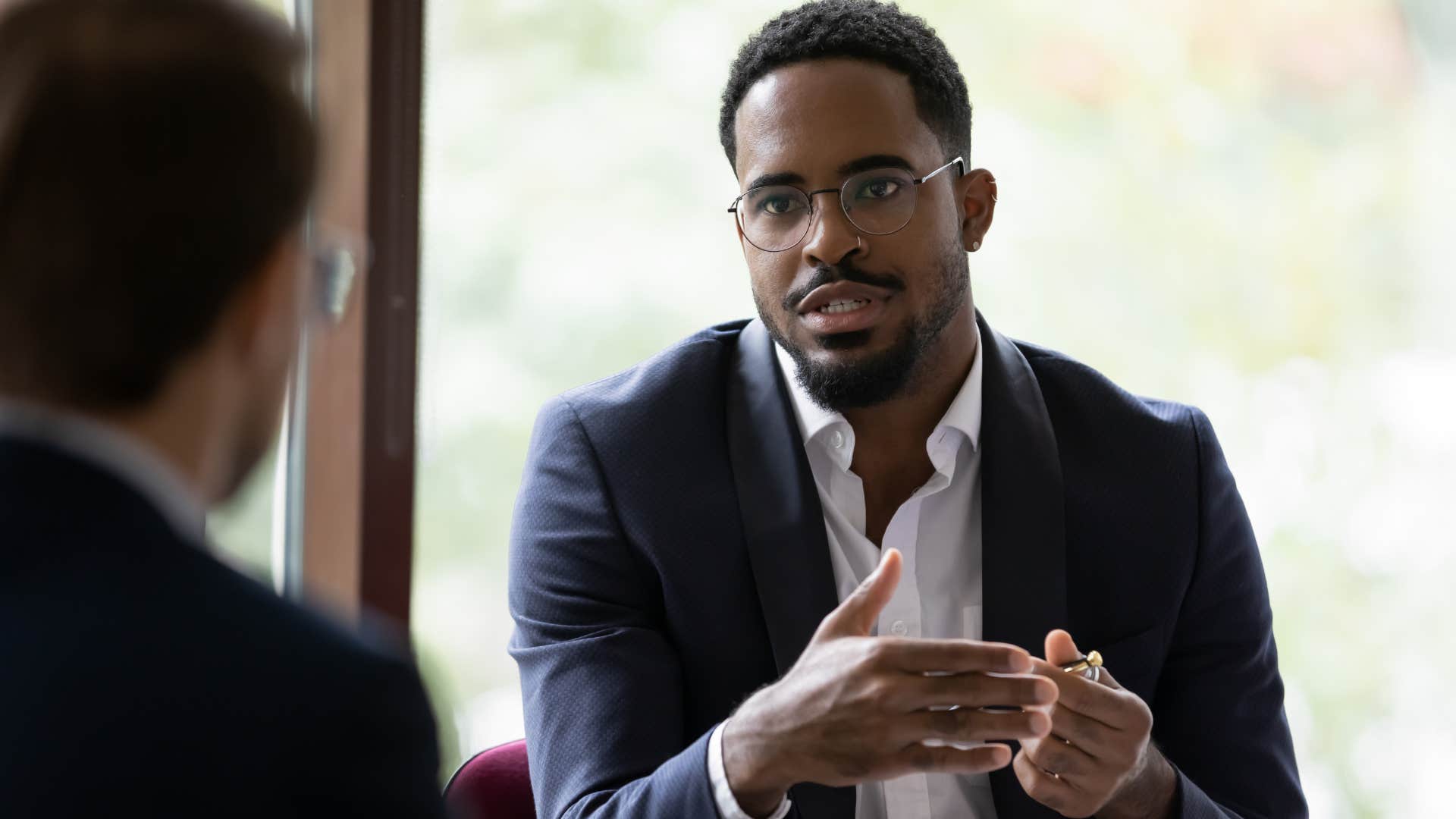 man saying you need to be there to his co-worker