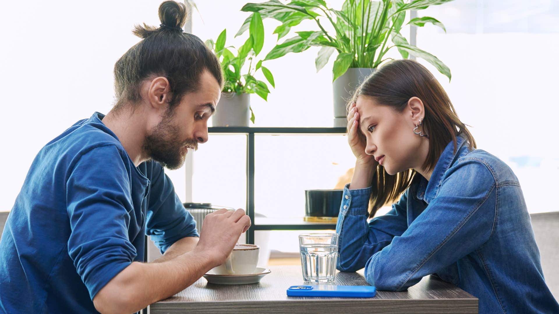 a husband tells his wife that he is busy and cannot make it to function they are supposed to be at