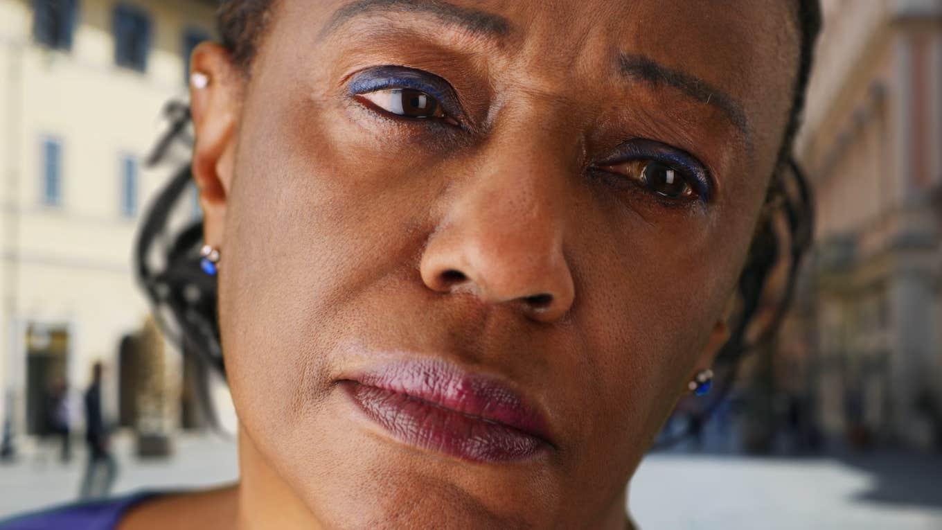 Reasons Women Who Give Up On Finding Love As They Get Older Usually Have sad older woman giving up on finding love