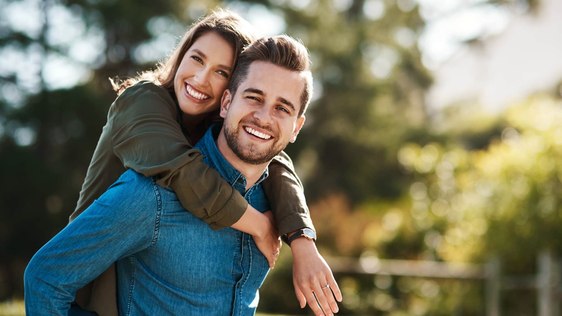 happy couple following the rule of being there for each other