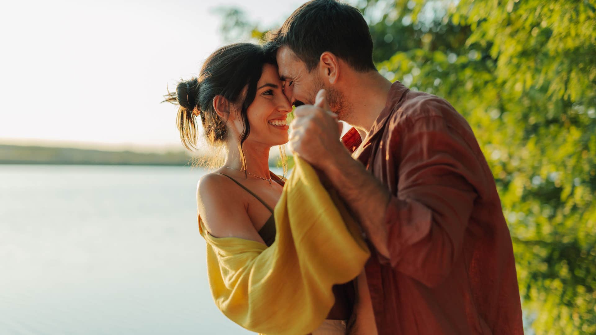 happy couple following the rule to love and respect each other
