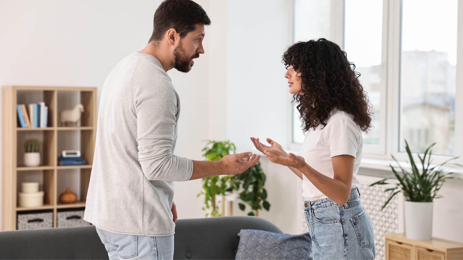 happy couple following the rule that arguments are natural