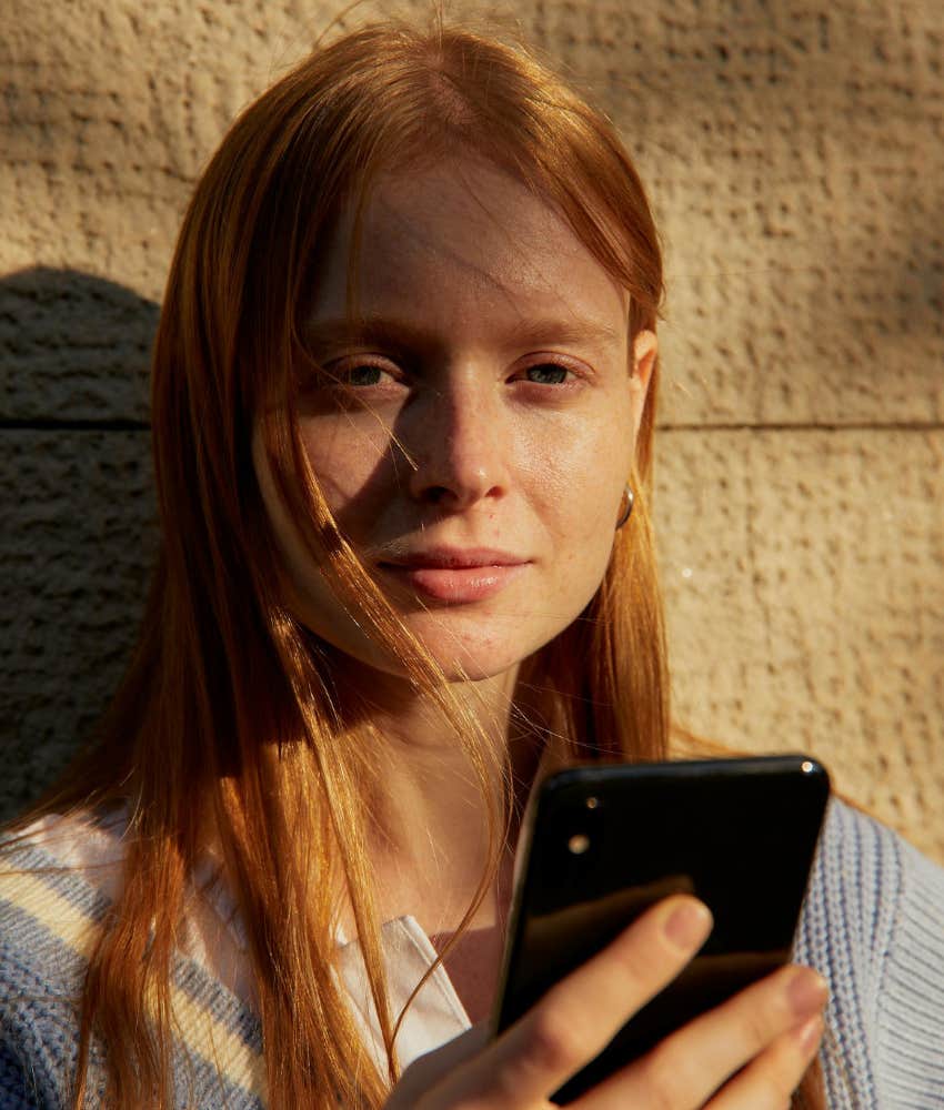 Woman stalking her ex on social media for a self-esteem boost