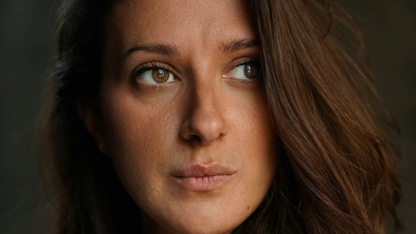 signs you have developed deep intuitive wisdom, according to psychology Woman developed deep intuitive wisdom.