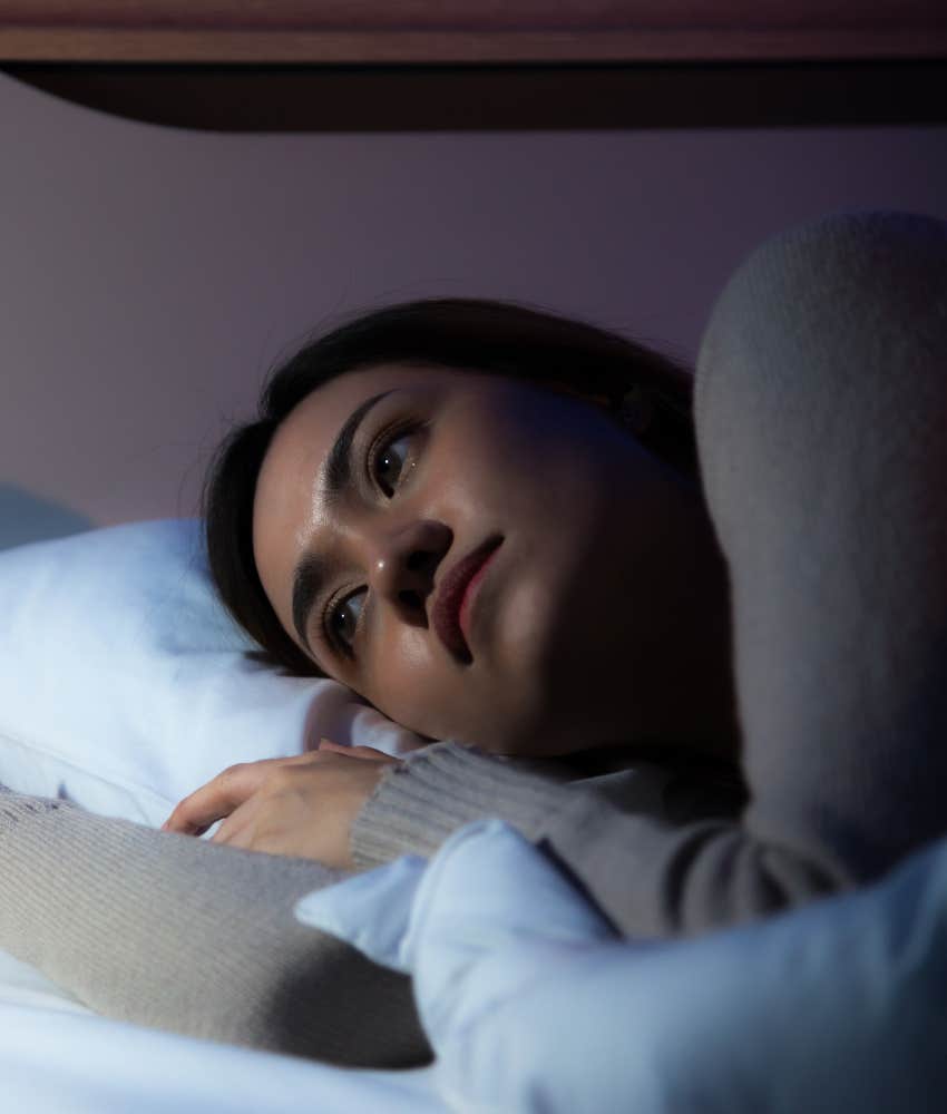 Person out of balance can't sleep