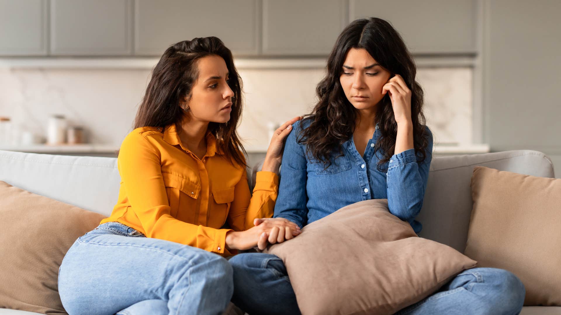 woman whose relationship no longer fits as she seeks others approval of her partner