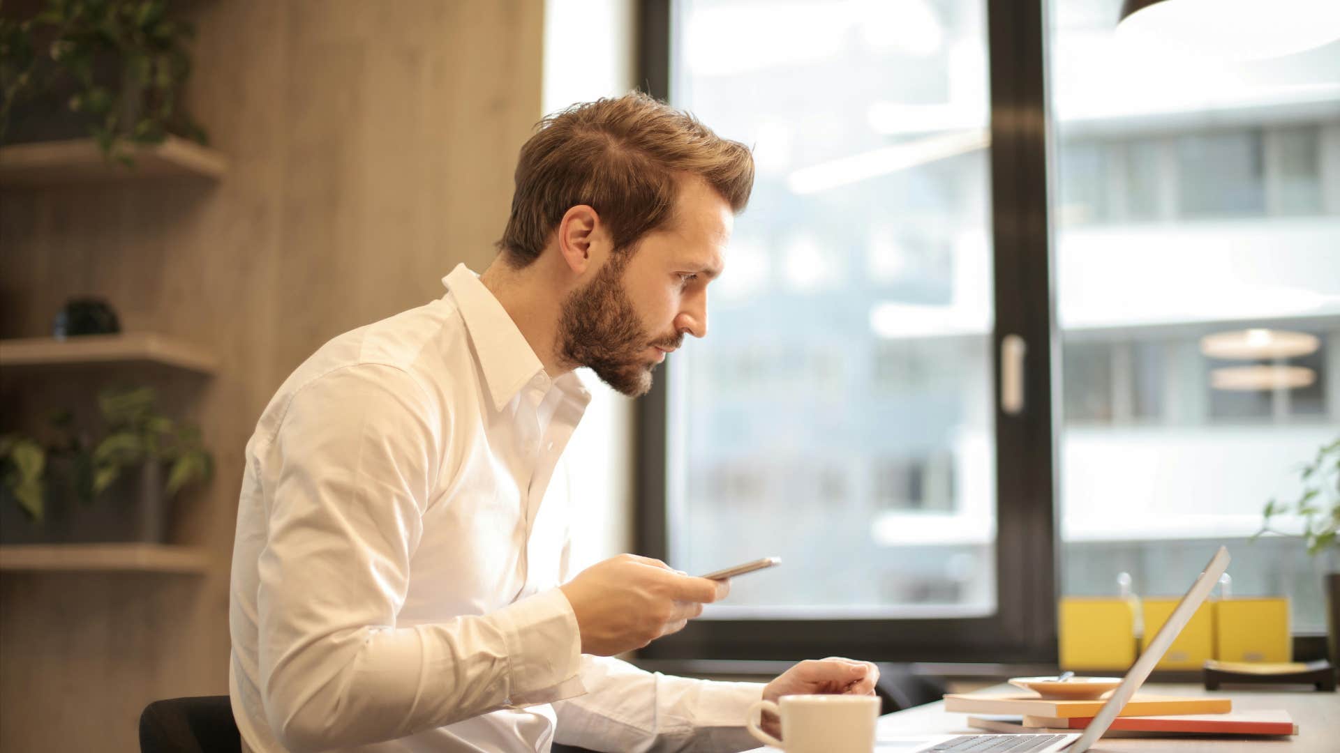 man who making the small shift to be more attractive with skill development