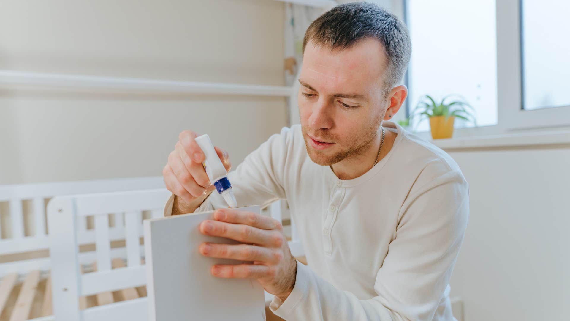 man fixing something without expecting something in return