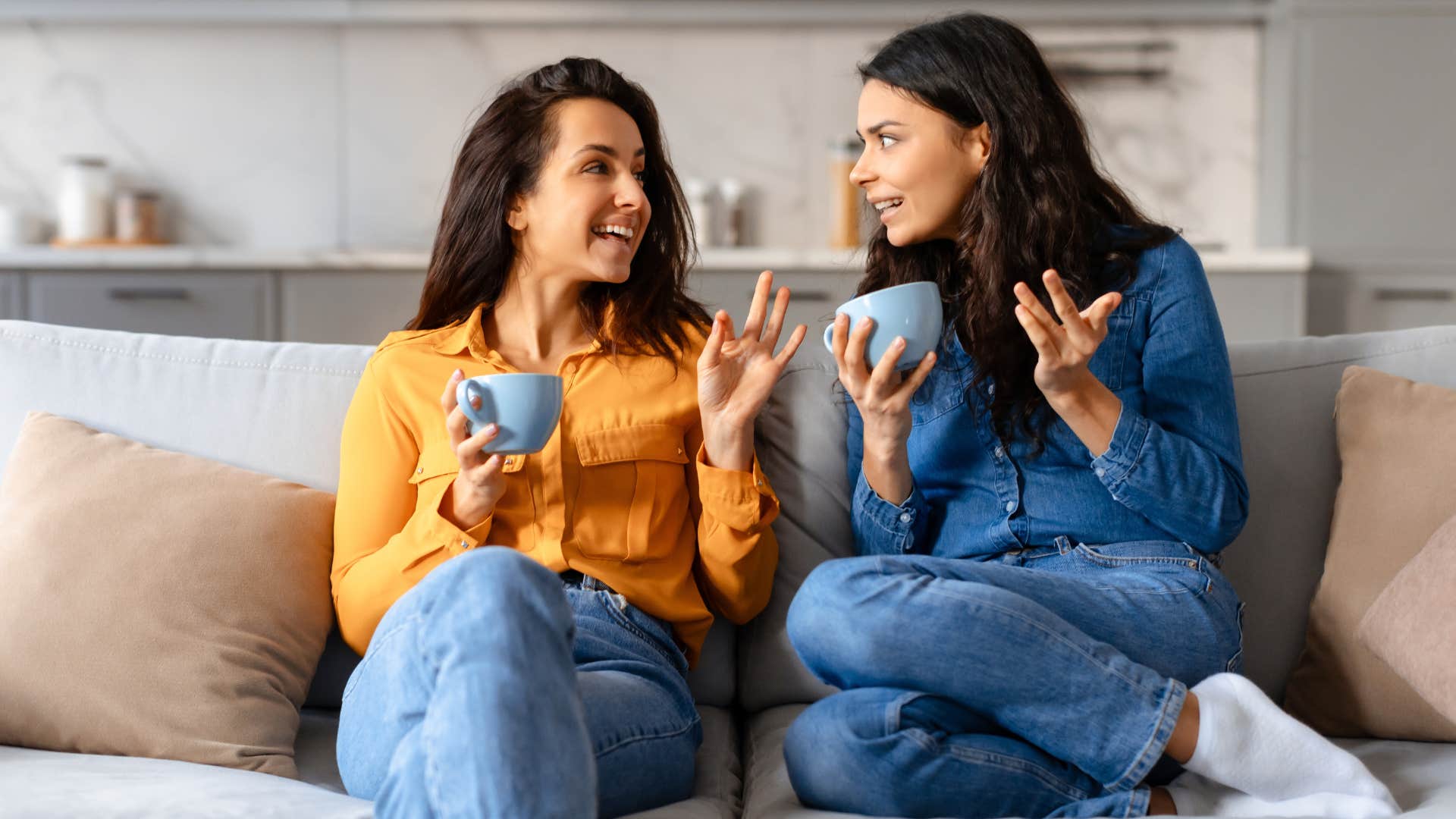 woman not avoiding gossip or negative talk as they gossip with one another