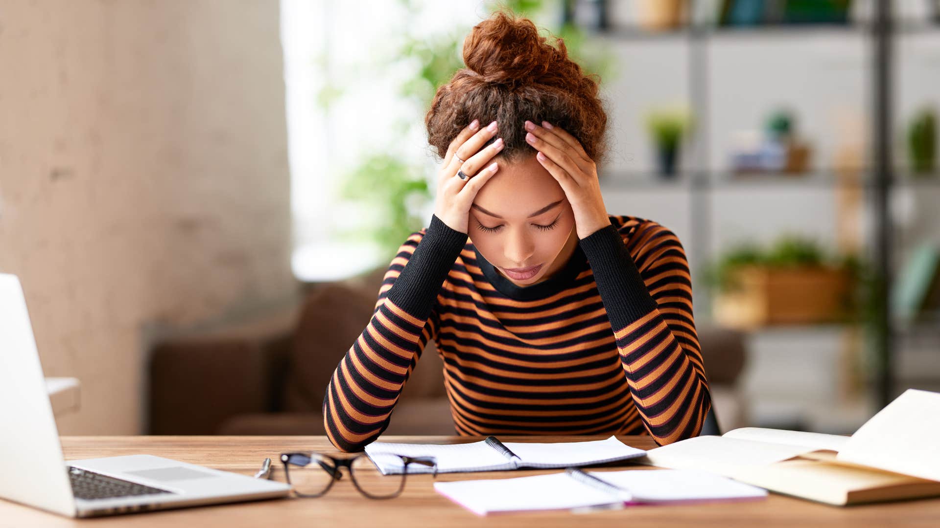 woman starts saying things like i'm tired all the time as she becomes exhausted at work