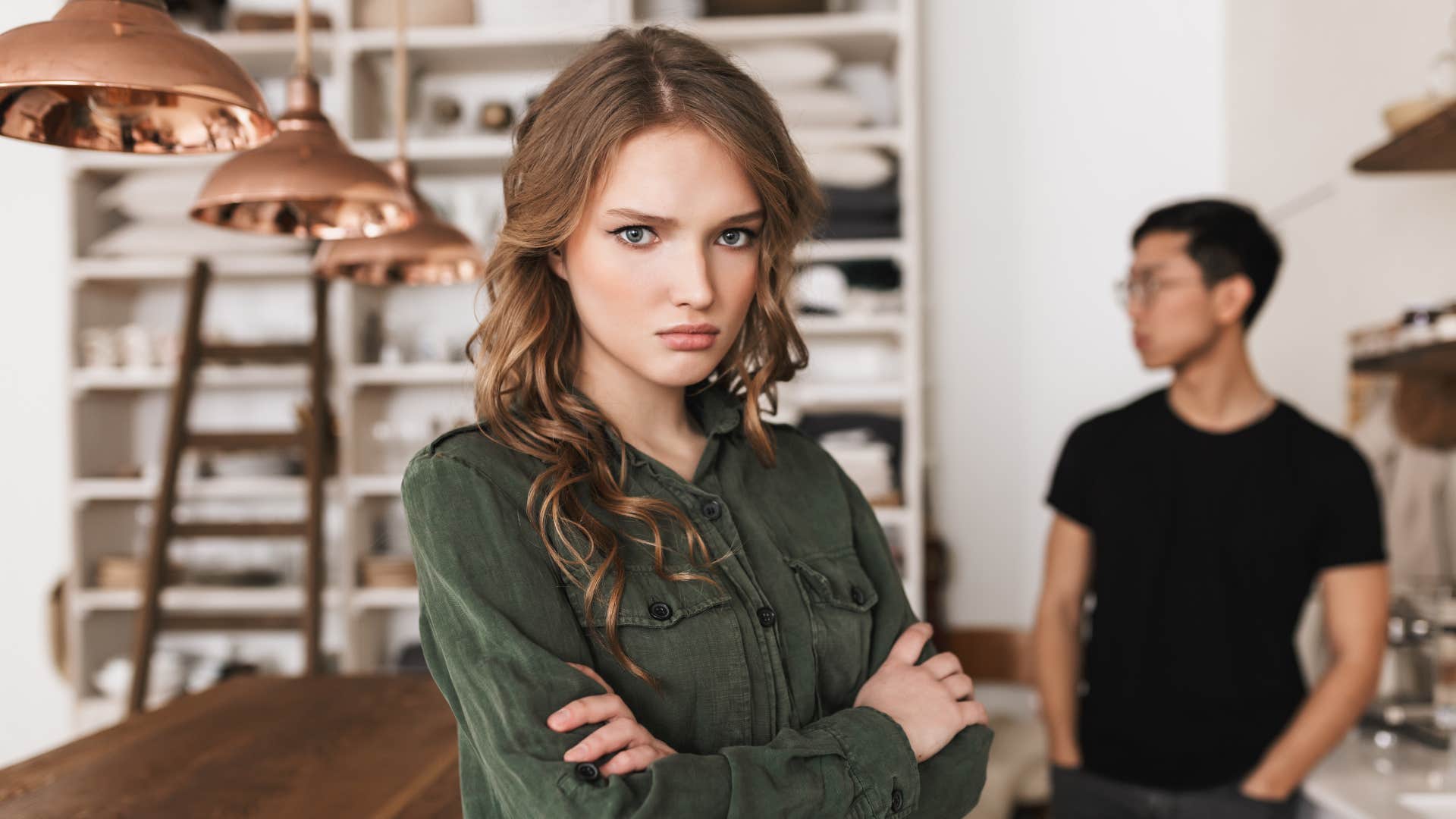 woman sees the specific signs of a man who emotionally drains her because she feels like she has to chase him to get her needs met