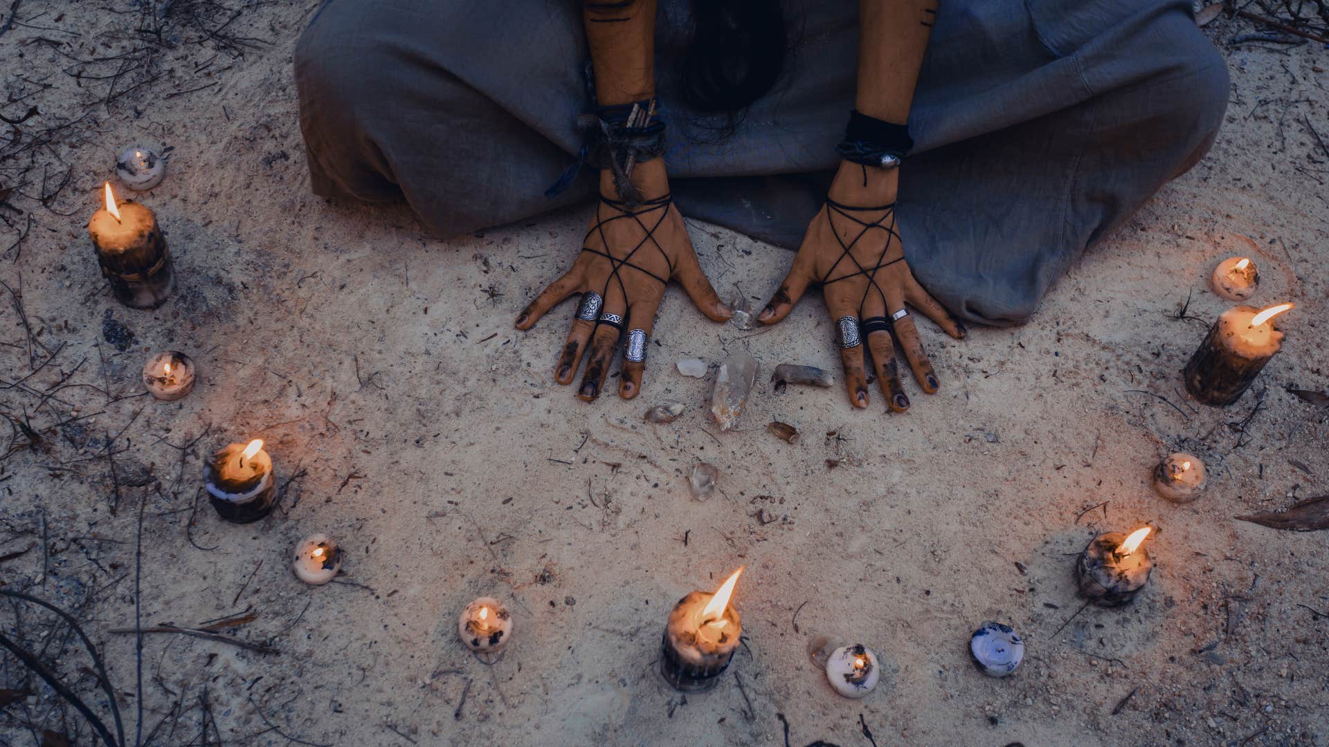 Spiritual woman brings the magic