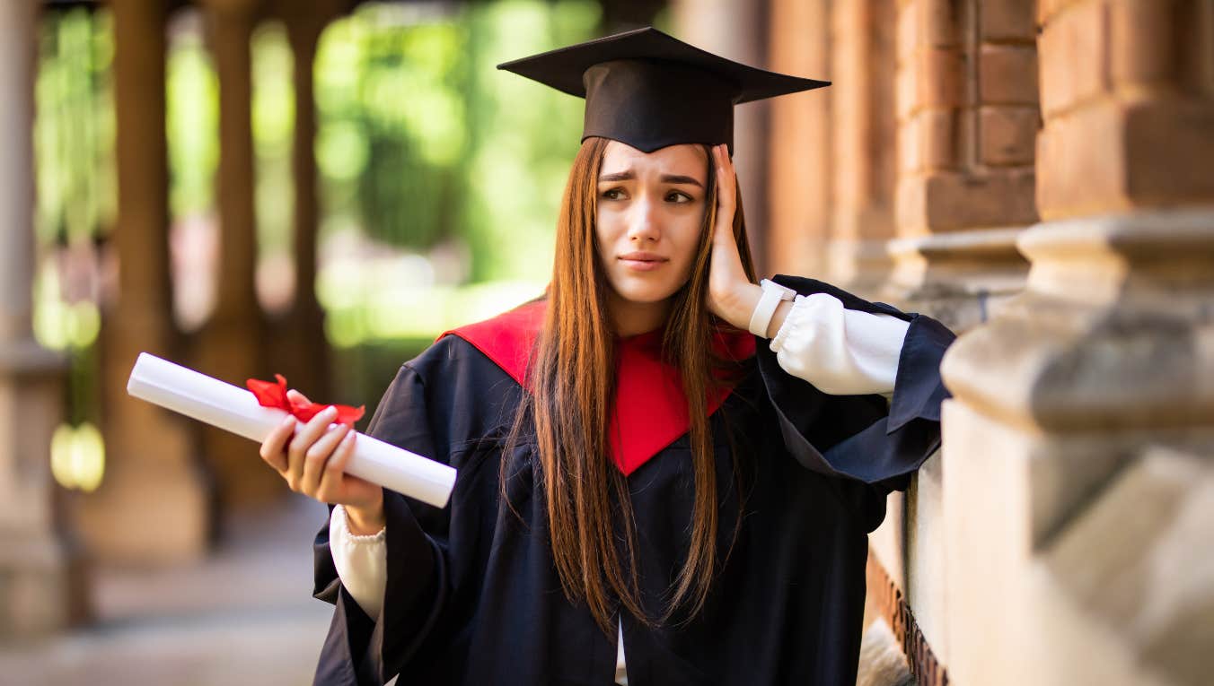 graduate disappointed about missing out on life milestone