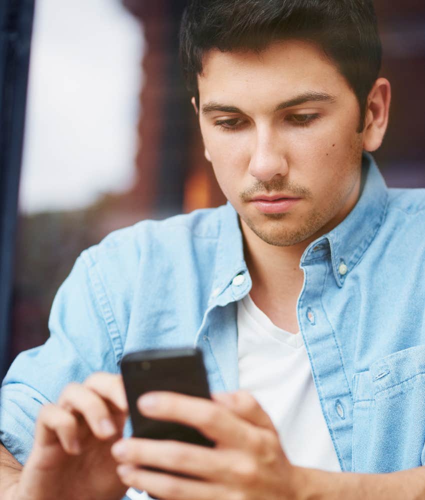 man using dating apps study finds couples meet online not as happy