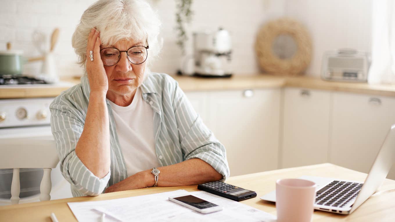 Study Says Americans Spend Of Their Income On Housing women who is worried about how much of her income is being spent on housing