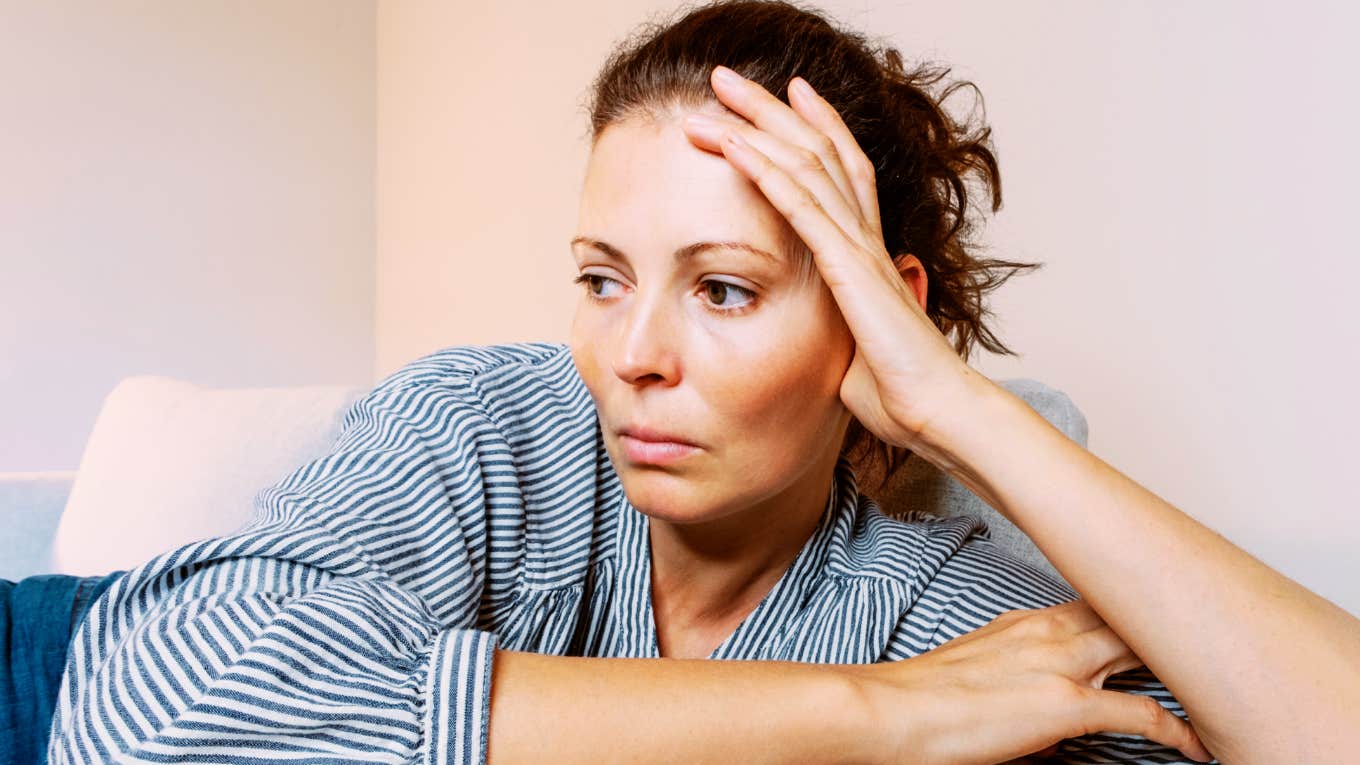 Subtle Signs A Woman Is Mentally Exhausted And Low-Key Considering Divorce Woman who is mentally exhausted and considering divorce.