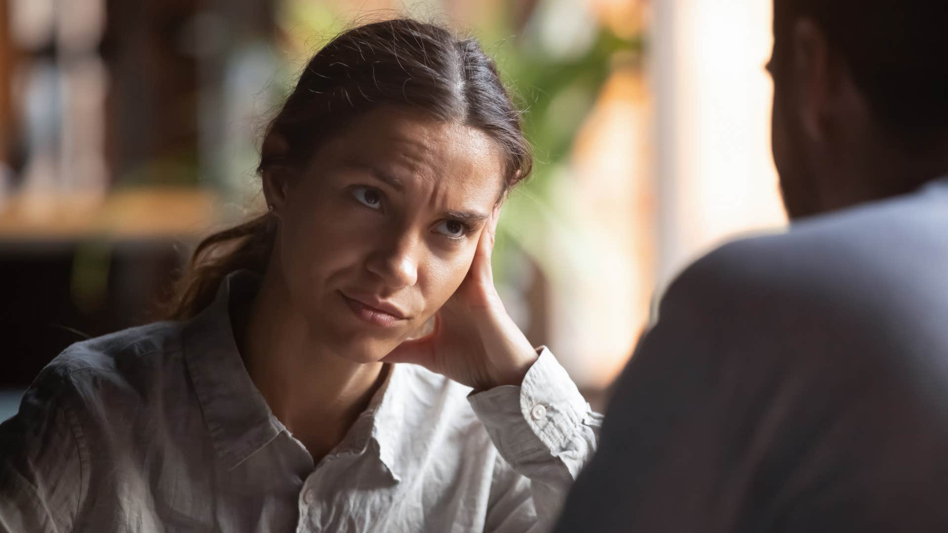 manipulative woman being negative with partner